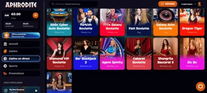 Aphrodite casino france - Aphrodite Casino France : bonus, promotions et jeux en direct